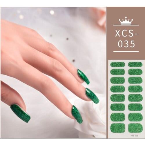 Green Violet Shiny Twinkle Last Update Nail Designs Nail Sticker Album Manicure Decoration Sexy Full Beauty Nail Sticker Popular