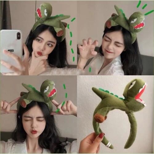 New Shape Funny Dinosaur Shark Headband Cute Fashionable Crab Fish Wide Top Hair Hoop Multipurpose Headwear Hair Accessories