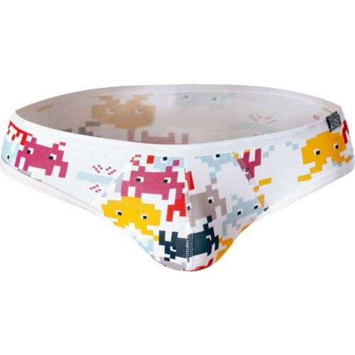 Wholesale Mens Bikini Underpants Cotton Breathable Briefs Sexy Low Waist Male Home Sleepwear Underwear Cueca Lingerie Panties