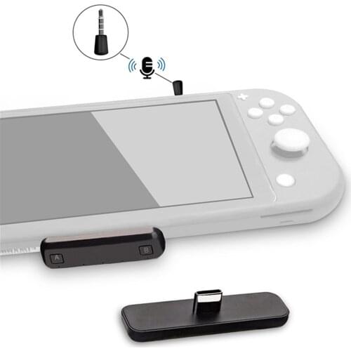 NS07 Route Air Pro Bluetooth Audio USB Type-C Transmitter for Nintend Switch /Switch Lite PS4 PC Supports In-game Voice Chat