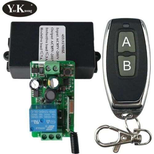433MHz 220V Lamp Wireless Remote Control Switch ON/OFF 315 MHz 110V Remote Control Receiver Transmitter For Led Lights Bulb DIY