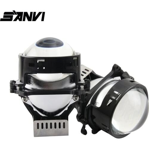 SANVI 3inch V5 Car Bi LED Projector Lens Headlight 35w Auto Hella 5R LED Projector Headlight Car Motorcycle Headlight Retrofit