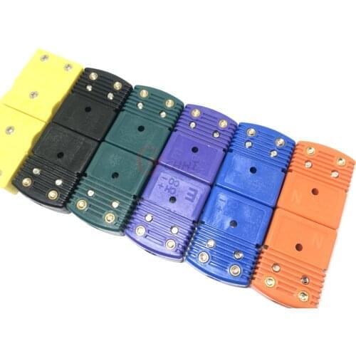 K/J/T/R/S/E/N/C Type Male/Female Standard Connectors Plug Thermocouple Temperature Sensors