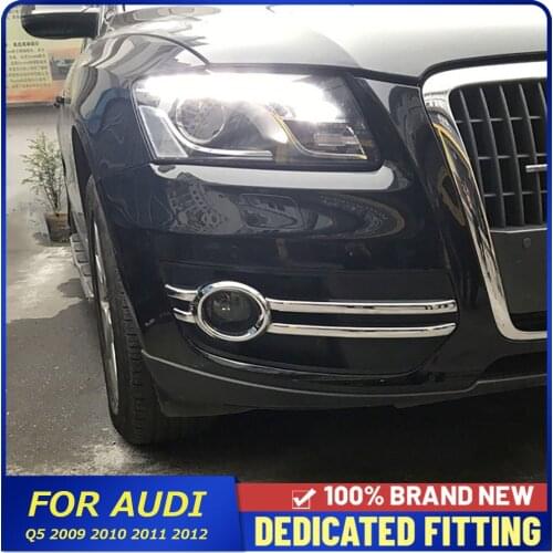 Fit For Audi Q5 2009 2010 2011 2012 Front Fog Lamp Frame Cover Car Body Head Foglight Cover Protector
