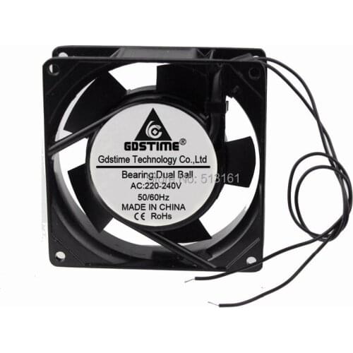 10 Pieces Gdstime 90mm AC FAN Ball Bearing 220V/240V Cooling Fan 9cm 92mm Exhasut Axial Fan