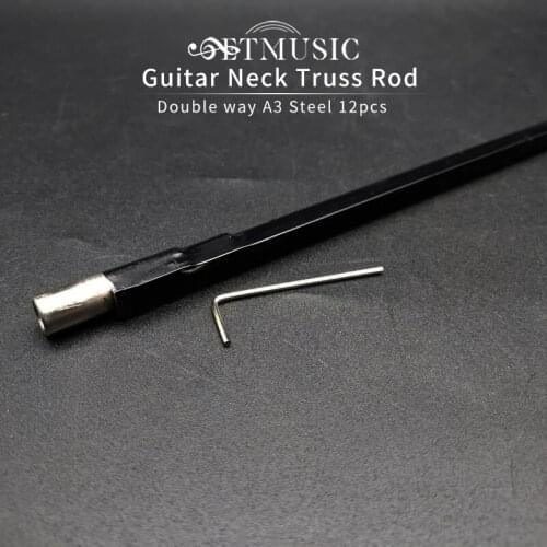 12PCS Double Course Way Guitar Truss Rod Inner Diameter 9mm Steel A3 330mm 380mm 420mm