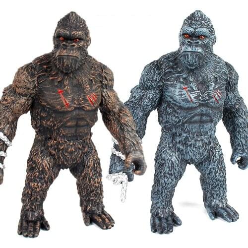 KingKong Movable Soft The Apes Gorilla Action Figures Giant Orangutan Collectible PVC Model Toys For Kids