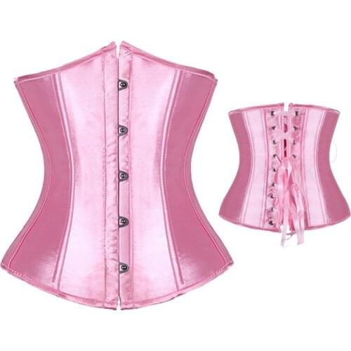 Corset Underbust Plus Size Sexy Bodyshaper Costumes Bustiers Corsets Cincher Ladies Burlesque Corselet Red Black Lingerie