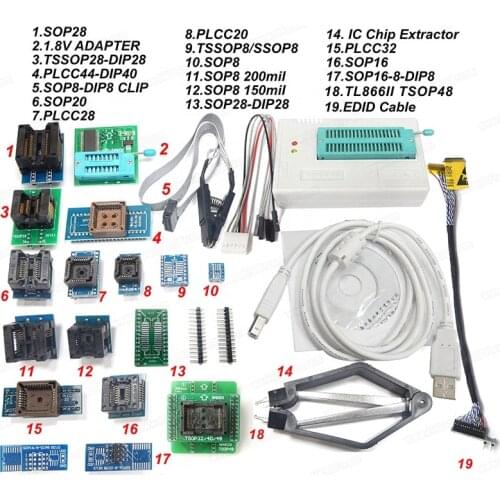 MiniPro USB Programmer TL866II Plus Programmer with Adapters