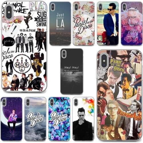 For Samsung Galaxy S7 S8 S9 S10E S20 FE Note 10 20 Edge Lite Plus Ultra Panic!-At-The-Disco-American-rock-band Soft Covers