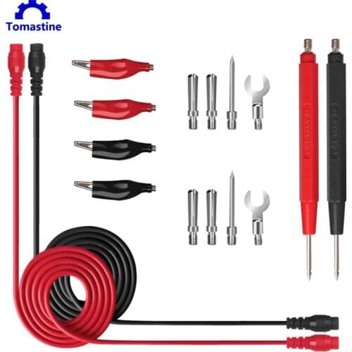 16pcs/set Universal Digital Multimeter Accessories 90cm Needle Tip Probe Test Leads Pin Wire Pen Cable Test Line Assortment Kit