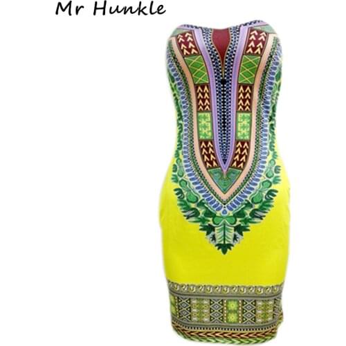 New Boho African Print Dashiki Dresses for Women Summer Bodycon Club Dress Fall 2016 Sexy Off Shoulder Ladies Dress 2XL Robe