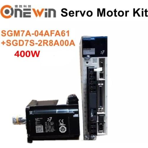 New and original 400W SGM7A-04AFA61+SGD7S-2R8A00A servo motor and driver with cables