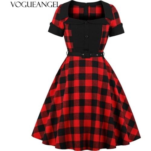 2021 Autumn Winter Mid-Calf Dress Gothic Bow Green Red Black Plaid Vintage Maxi Party/warm/office/shirt/knitted/ladies Dresses