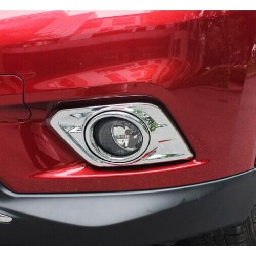 2pcs for Nissan X-Trail 2014-2016 Front fog lamp shade frame sticker