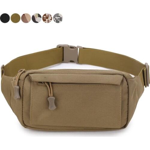 Men Fanny Pack Tactical Waist Bag Chest Shoulder Bag Messenger Crossbody Bag Military Cellphone Pouch for Hunting Camping