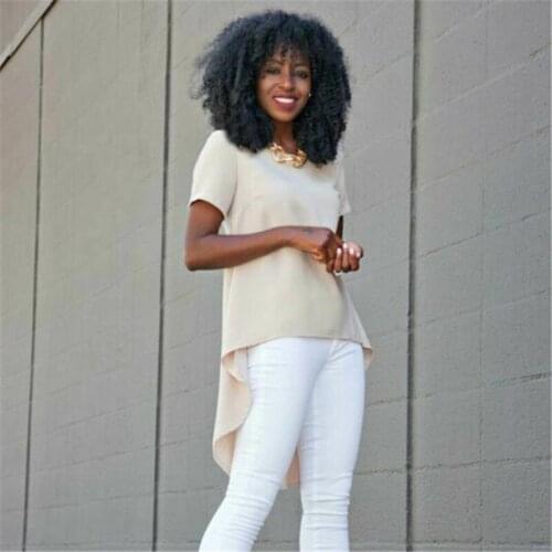 S-5XL Big Size Women Chiffon Shirt Lady Casual Long Sleeve Girl Blouse Top Before Short Back Long Irregular Women Clothing Tops