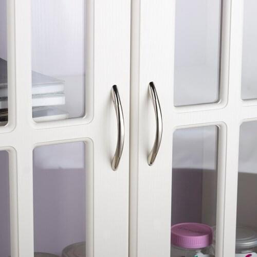 Comtemporary Style Solide Zinc alloy material Nickel color Cabinet etc CC 96 mm furniture door handle drawer pull