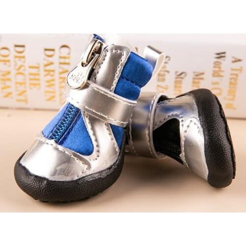 Reflective Winter Pet Boots Shoes For Puppies Small Animals Snow Non Slip Small Medium Breeds Cat Foot Wear Boots Accessories