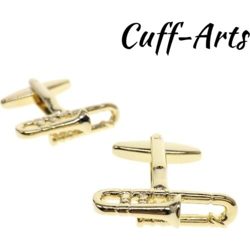 Cufflinks for Mens Trombones Cufflinks Music Shirt Cuff links Gifts for Men Gemelos Les Boutons De Manchette by Cuffarts C10267