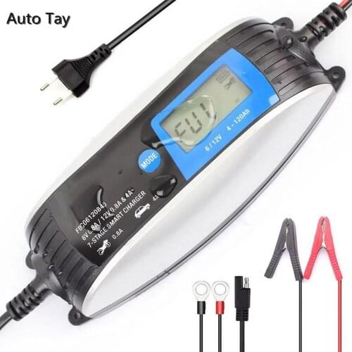 Motorcycle Car Battery Charger Microprocessor Control 7 Charge Stages Utomatic Charging 6V 12V 0.8A 4A 1 Set