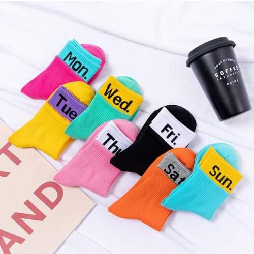 Ladies Fashion Women Socks Cotton Solid Color Business Sock British Style Week Socks For Girls Women Soks Hip Hop Sox Steetwear