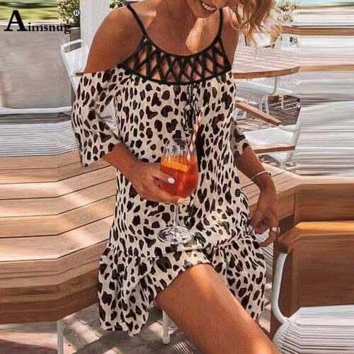Plus Size 3xl Women Short Dress Sexy Leopard Print Dresses 2021 Summer Beach Sundress Hollow Out Sleevless Dress Vestidos Femme