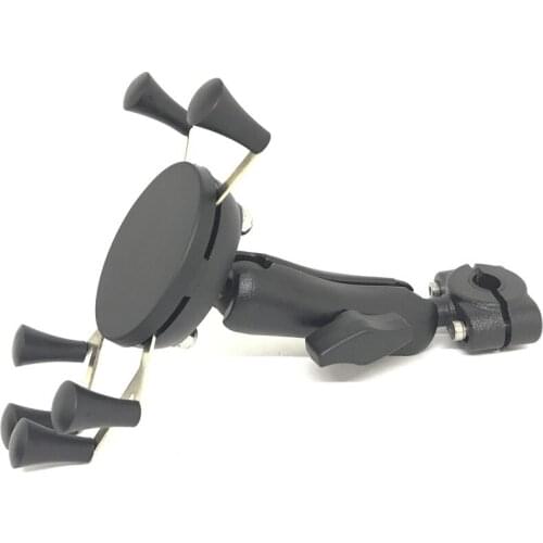 1 inch Ball Mount Car Headrest Motorcycle Scooter Rearview Mirror Stem Bar Mount Set for Garmin Gopro Cell Phone