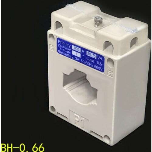 1pc white multi-standard AC BH-0.66 30mm hole current transformer once 10A to 1000A secondary current sensor CT