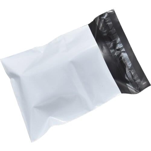 11x14+4cm White Courier Bag Self-Adhesive Envelope Courier Shipping Bags Opaque Plastic Delivery Mailing Packing Bags 100pcs/lot