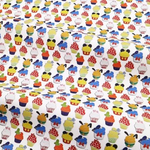 20*33cm Firework Cartoon Mouse Vinyl Ordinary Faux Synthetic Leather Fabric For Bows Crafts DIY Handmade Material,1Yc20532