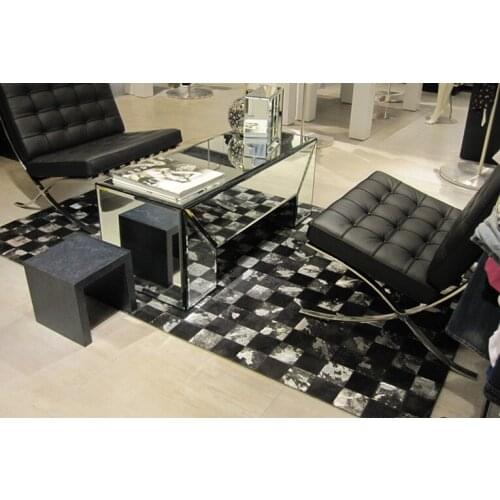 2018 free shipping luxury cow leather carpet mats