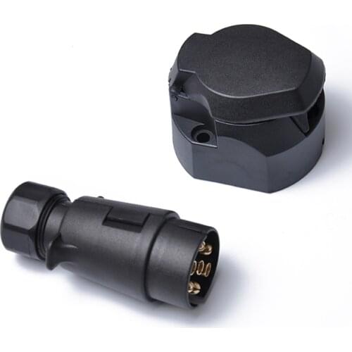 7 Pin 12V Plastic European Trailer Socket Plug + Tow Bar Electrics Connector Car Trailer Couplings Accessories