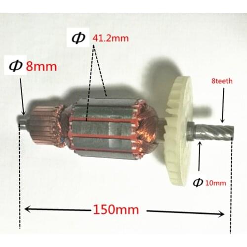 8 teeth AC220-240V Rotor motor Armature C340126E 360883E Engine for HITACHI C6SS
