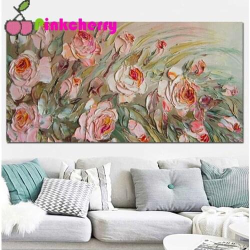 Diamond Mosaic Beads Embroidery Roses 5D DIY Diamond Painting Flower Landscape Modular Pictures Decoration For Home large k781