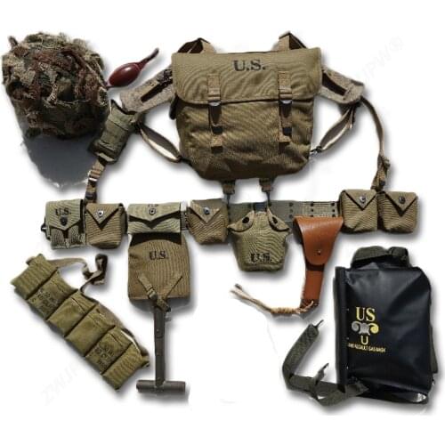 WW2 US AIRBORNE M1 EQUIPMENT CONBINATION D-DAY NORMANDY M36 ,M1911 M7 HIGH QUALITY REPLICA