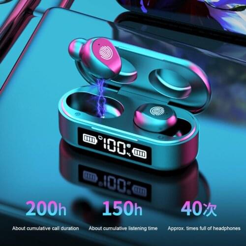 Wireless Bluetooth Headset Mini Bluetooth Earbuds IPX67 Waterproof Earphones Headphones With Charging Case And Data Cable