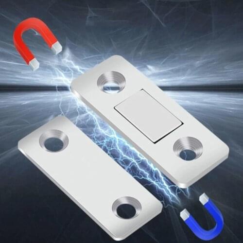 5Set Door Stopper Punch-free Magnetic Door Closer Cabinet Door Catches Furniture Doors Magnet Stop Cupboard Ultra Thin