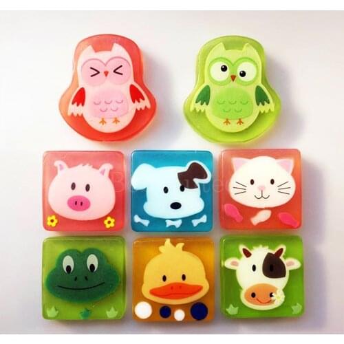 Kids Soaps Figure for Children Bath Shampoo Wash Hands Whitening Face Washing Handmade Cartoon Figured Scented Handsoap Perfumed