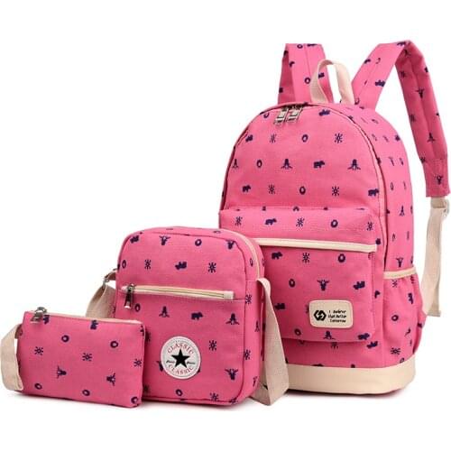 Canvas Women Backpack Children School Bags Girls Backpack Kids Princess School Backpack Set Mochila Infantil Primary Schoolbag