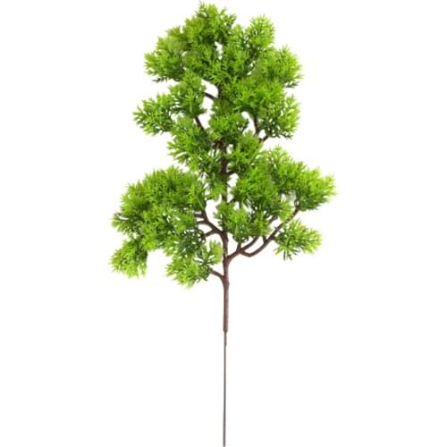 Artificial Plants Pine Cypress Branch Plastic Green Leaves Fake Plant Wedding Home Decoration Decors