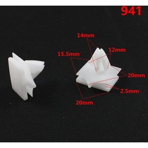 Ke li mi 941 Auto White Nylon Door panel trim snap fasteners moulding clips retainers for Chevrolet