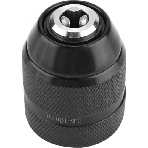HOT-Heavy Duty Keyless Impact Drill Chuck Precision Quick Change Drill Chucks 3/8-24UNF Thread 0.8-10Mm Power Tool
