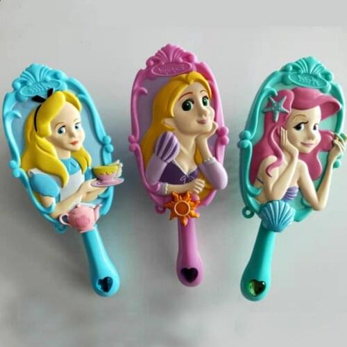 Disney cartoon massage comb princess hairdressing comb childrens air bag comb plastic comb baby girls gifts
