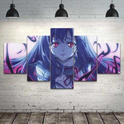 Modular Canvas Home Decor Prints Seraph of the End Painting Poster Anime Wall Art Pictures For 5 Pieces Living Room Framework