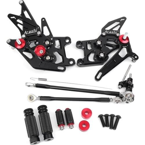 Motorcycle Rear Sets Foot Pegs Footpegs Footrests Kit For Honda CBR600RR 2009 2010 2011 2012 2013 2014 2015 2016 2017 2018