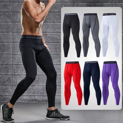 Mens sports tights Running MTB Cycling Sport Tights Basketball Compression pants Gym Men Leggings Fitness Sportswear Trousers