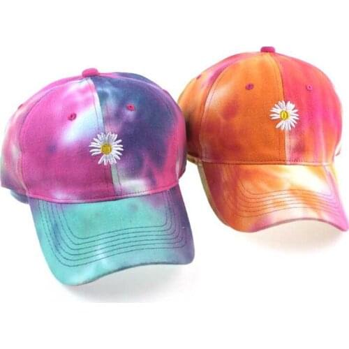 New Fashion Flower Baseball Cap Embroidery Men Women Trend Lovers Colorful Snapback Hat Outdoor Adjustable Sun Graffiti Bone Hat