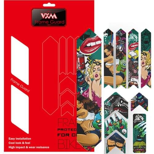 New 3D MTB Mountain Bike Sticker Scratch-Resistant Protect Frame Protector Removeable Sticker Road Bicycle Paster Guard Cover