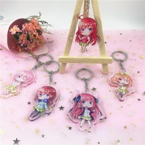 The Quintessential Quintuplets Keychain Cartoon Japanese Anime Go-Toubun No Hanayome Acrylic Key Ring